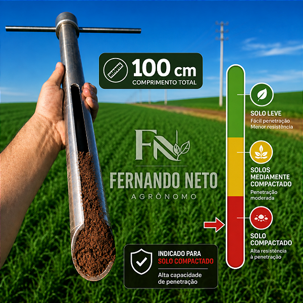 Trado Sonda 100 Solo compactado- cascalhado