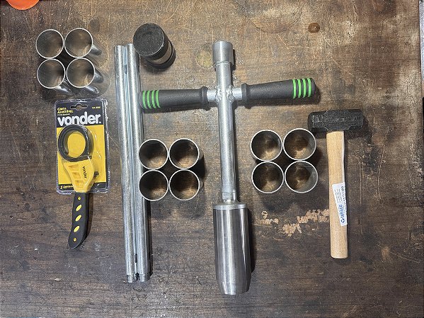 Trado para  Amostra Indeformada ( Ideal para carbono e curva de retenção ).