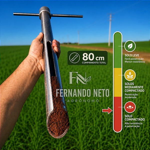 Trado Sonda Solo compactado 80cm