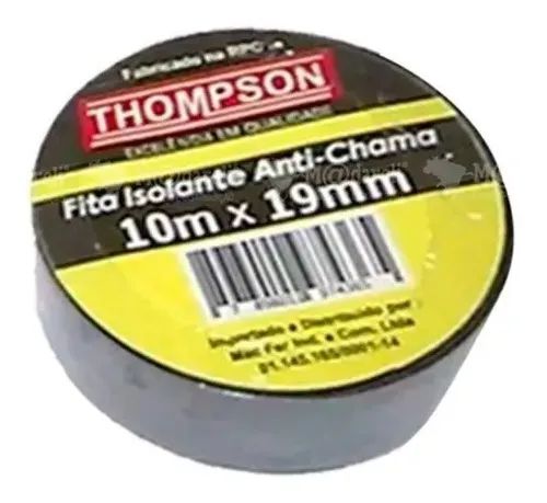 Fita isolante 10mx19mm anti-chama thompson