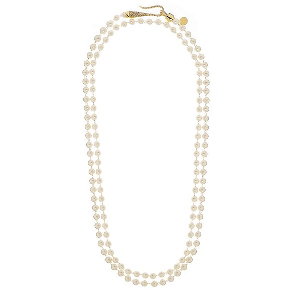 COLAR LONGO PEROLA 8MM DOURADO NADIA GIMENES