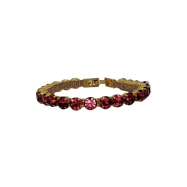 PULSEIRA CRISTAL ROSA BIA MORAES