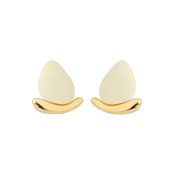 BRINCO DE PINO URBAN MINIMAL DOURADO E BEGE