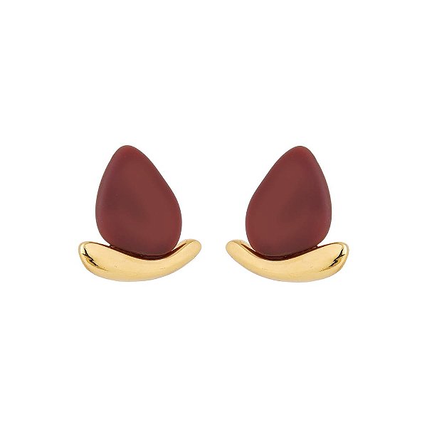 BRINCO DE PINO URBAN MINIMAL DOURADO E VINHO
