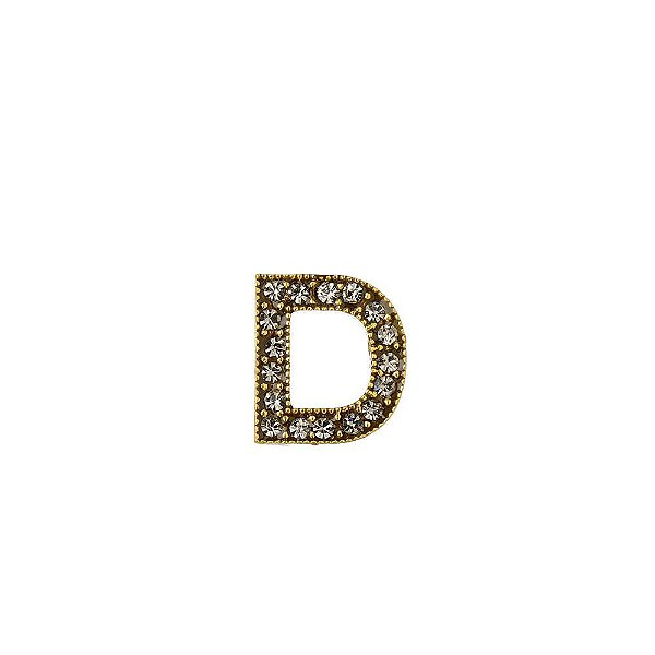 BOTTON LETRA D DOURADO