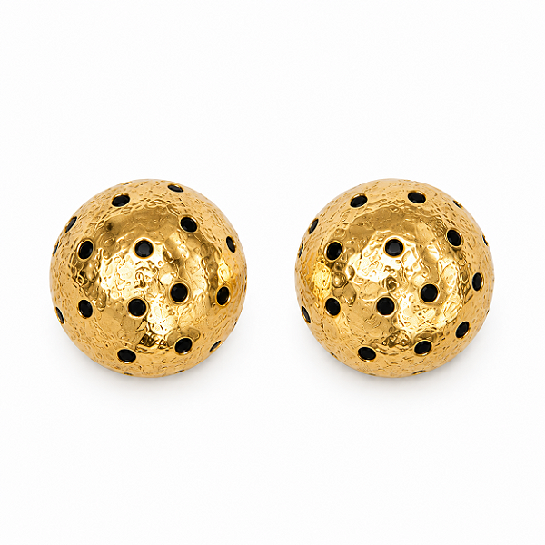 BRINCO PASTILHA COGUMELO DOURADO DE PRESSÃO