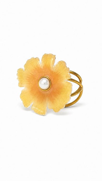 ANEL FLOR DE CEREJEIRA NUDE DOURADO NÁDIA GIMENES