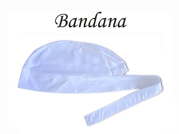 Bandana - Touca Pirata Branca - ( unisex ) -  Uniblu