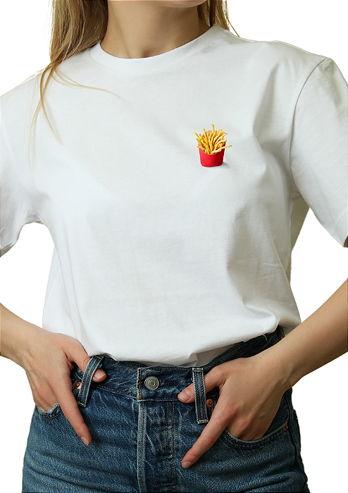 Tshirt - Camiseta Temática Batata Fritas - Uniblu - Personalizado