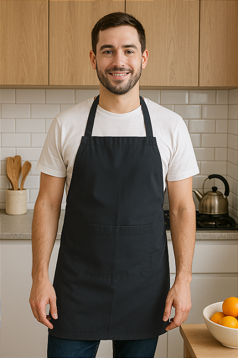 Avental Work Minimalista Unissex - Cozinha e Atendimento - Uniblu - Personalizado