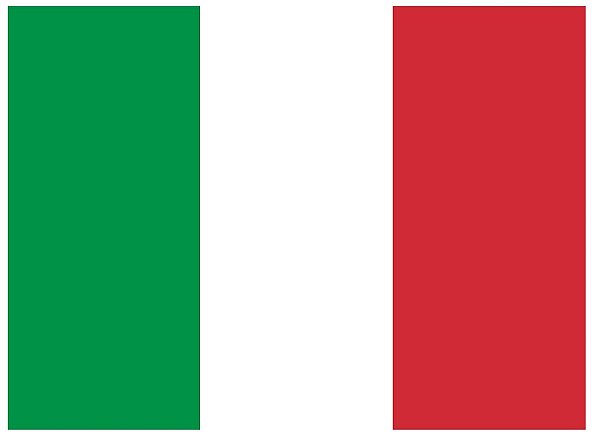 Bordado Bandeira da Itália