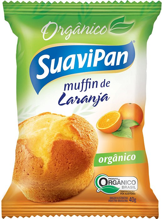 Kit 12 Muffins Orgânicos - Laranja