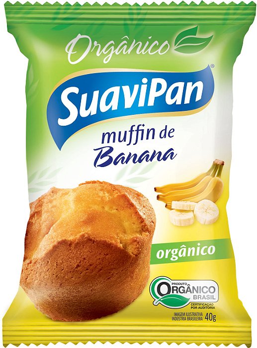 Kit 12 Muffins Orgânicos - Banana