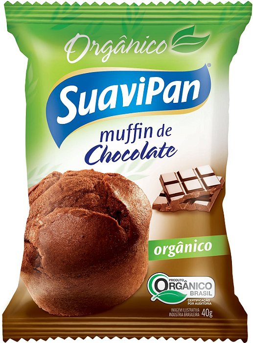 Kit 12 Muffins Orgânicos - Chocolate