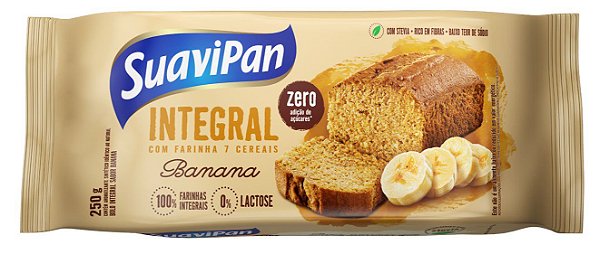 Bolo Integral Zero Açúcar - Banana