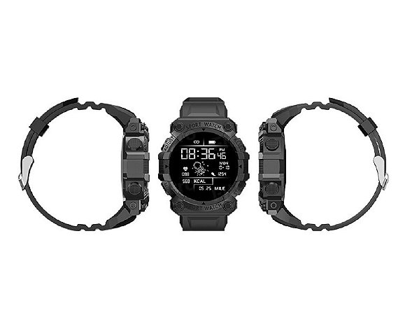 Relógio Smartwatch Inteligente Bluetooth Fitness - Preto