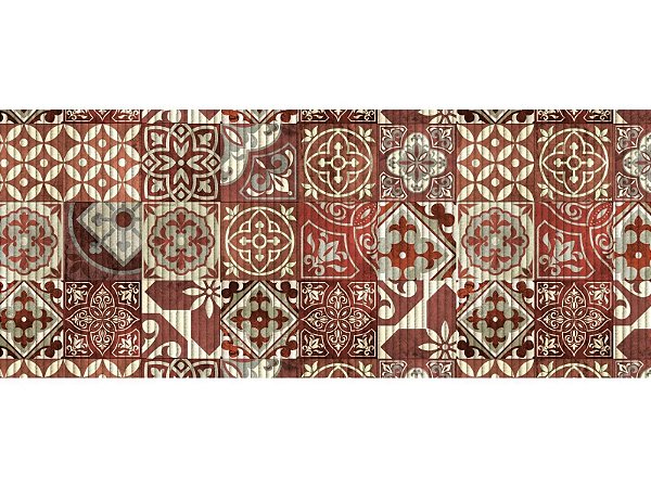 TAPETE TROPICAL LIGHT AZULEJO CERAMICA 43CM X 100CM (Metro)