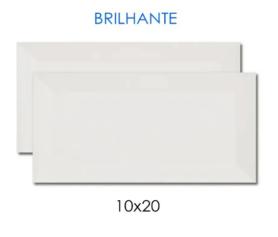 Kit com 5 Azulejos branco 10x20cm  para sublimação