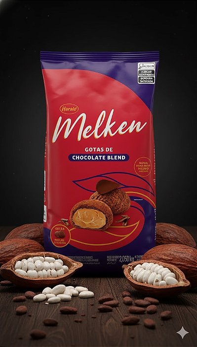 CHOCOLATE GOTAS BLEND 2,05KG MELKEN HARALD