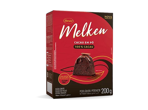 CACAU EM PO 100% 200GR MELKEN