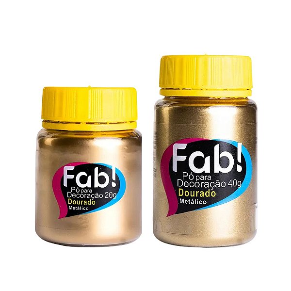 PÓ PARA DECORAÇÃO DOURADO 20GR/40GR