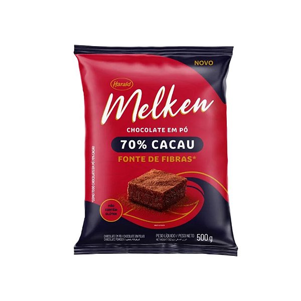 CHOCOLATE EM PO 70% CACAU 500GR MELKEN