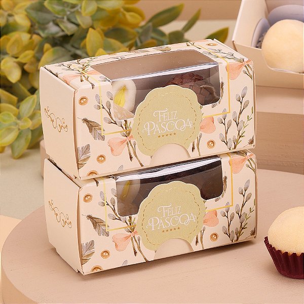 CAIXA PARA 2 DOCES COM VISOR LEVEZA JANGO