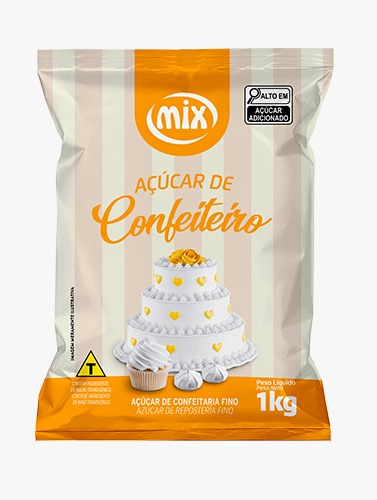 AÇUCAR DE CONFEITEIRO MIX 1KG