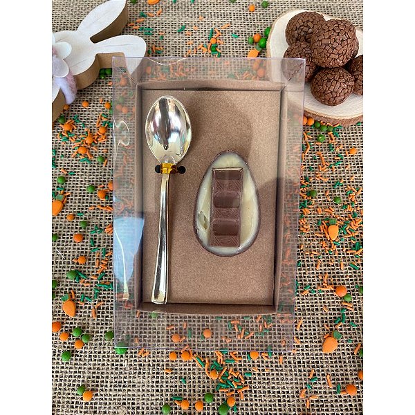 CAIXA OVO DE COLHER 50GR KRAFT MAX PAPER