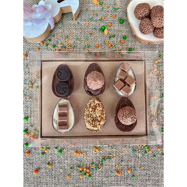 CAIXA OVO DE COLHER 6 OVOS 50GR KRAFT MAX PAPER