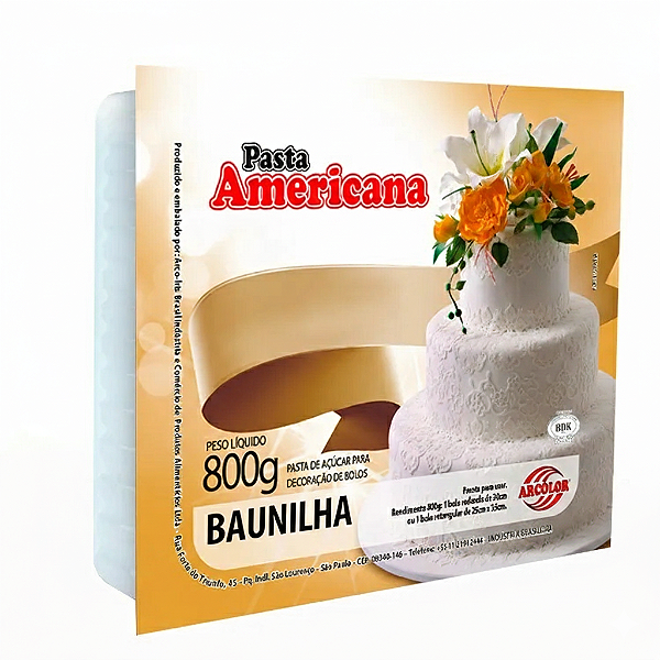 PASTA AMERICANA BAUNILHA ARCOLOR 800GR