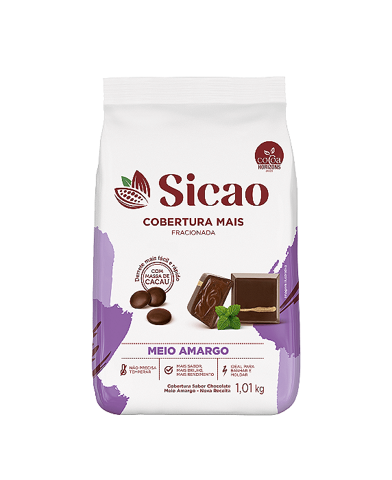 COBERTURA GOTAS MEIO AMARGO SICAO MAIS 1,01KG