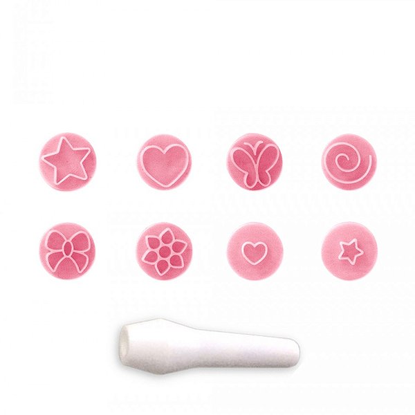 KIT CARIMBOS ESSENCIAIS ROSA BEBE BLUESTAR PCT/8UN