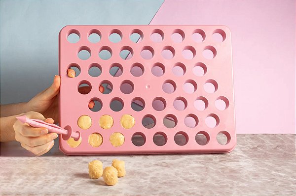 PLACA PORCIONADORA C/ EMPURRADOR 12GR 50 FUROS BLUESTAR