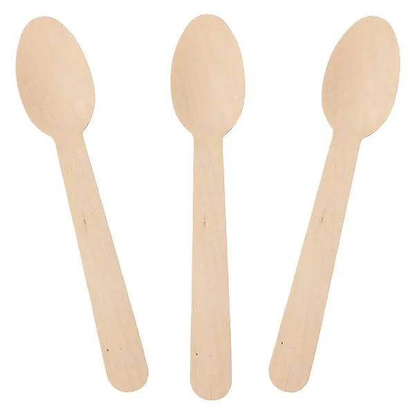 COLHER DE SOBREMESA MADEIRA NATURAL PCT/10UN SILVER FESTAS