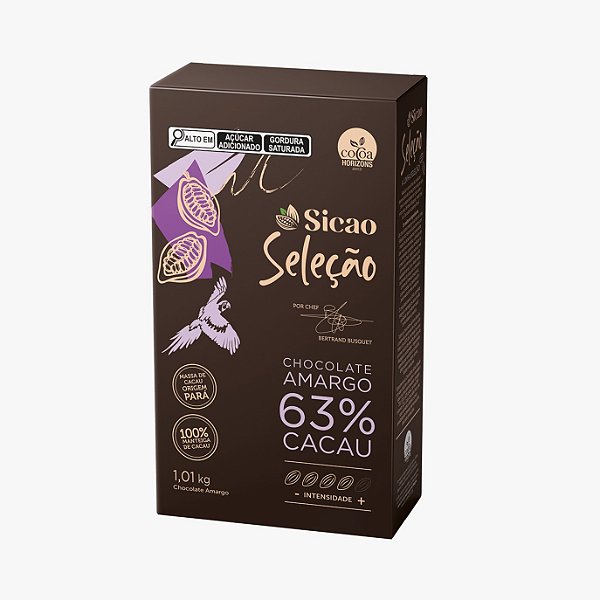 CHOCOLATE GOTAS AMARGO 63% CACAU SELEÇAO SICAO