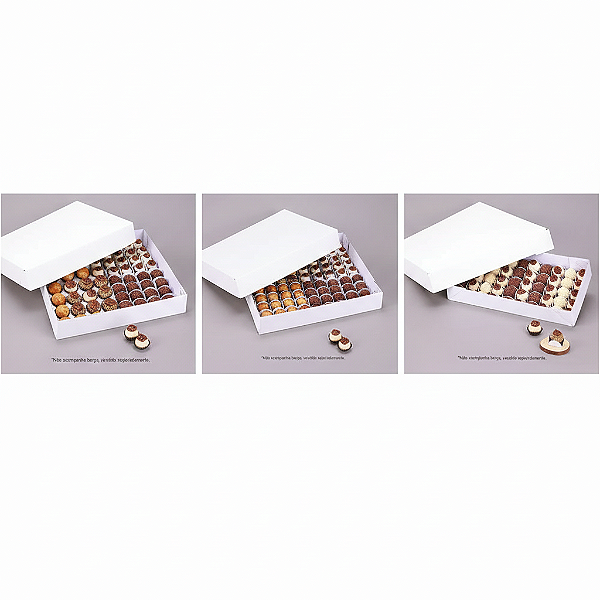 CAIXA PARA DOCES BRANCA JANGO