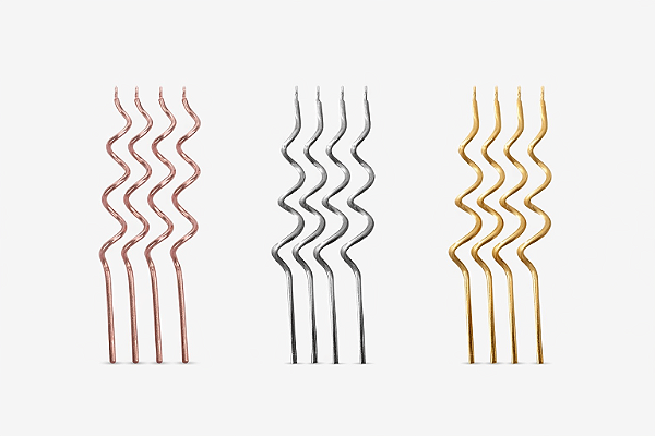 VELA ESPIRAL C/4UN SILVER FESTAS