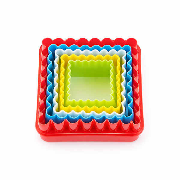 KIT CORTADORES QUADRADO C/5UN SILVER CHEF