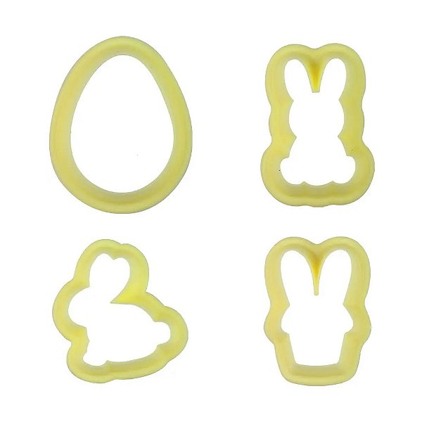 KIT CORTADORES PÁSCOA BRILHANTE PCT/4UN BLUESTAR