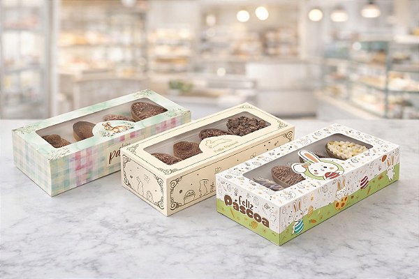 CAIXA GAVETA 4 MINI OVOS 50GR IDEIA EMBALAGENS