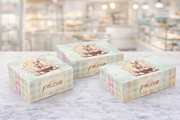 CAIXA P/DOCES PRACTICE PÁSCOA ENCANTOS IDEIA EMBALAGENS