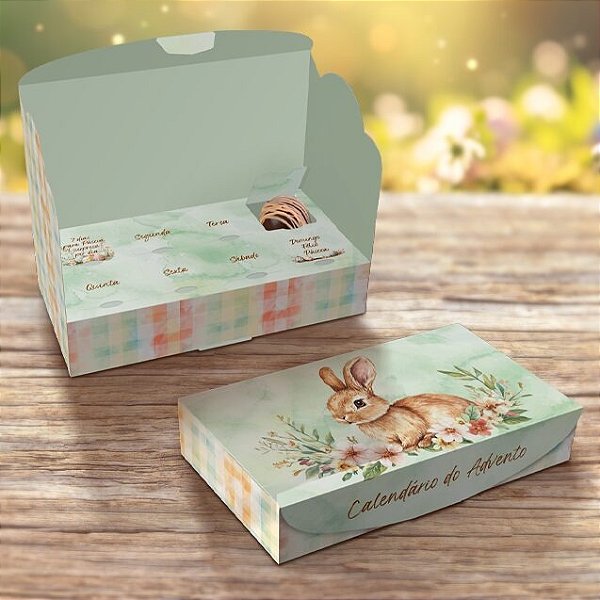 CALENDÁRIO DO ADVENTO PÁSCOA ENCANTOS IDEIA EMBALAGENS