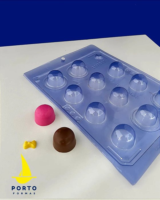 FORMA ACETATO 500 BOMBOM CEREJA LISA PORTO FORMAS