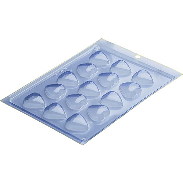 FORMA ACETATO 525 BOMBOM CORAÇAO PORTO FORMAS