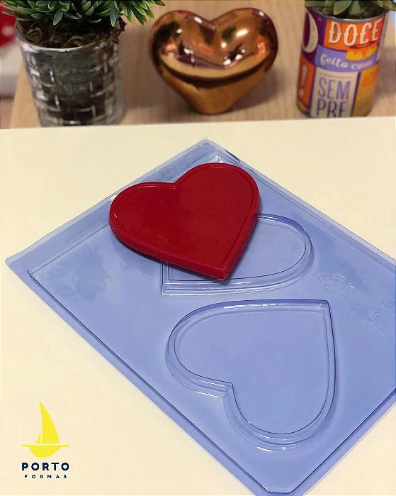 FORMA ACETATO 109 PLACA CORAÇÃO PORTO FORMAS