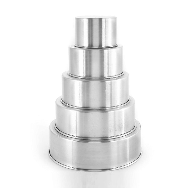 FORMA REDONDA ALUMÍNIO 10CM RS FORMAS