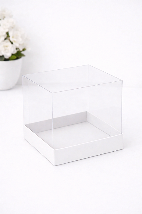 CAIXA MINI BOLO E DOCES 12X12X12CM PCT/6UN BRANCA MAX PAPER