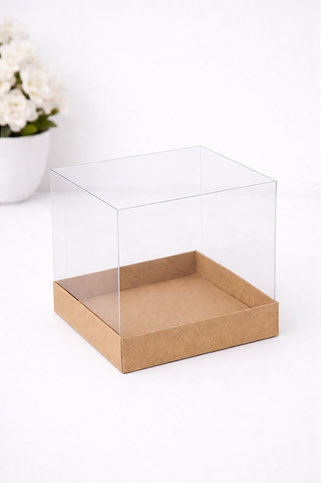 CAIXA MINI BOLO E DOCES 12X12X12CM PCT/6UN KRAFT MAX PAPER