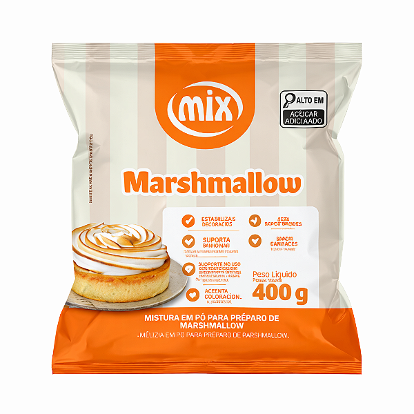 PÓ PARA PREPARO MARSHMALLOW 400GR MIX